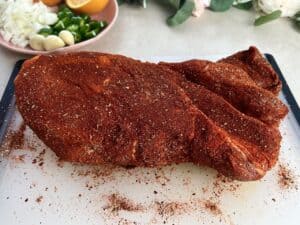 rubbed pork shoulder