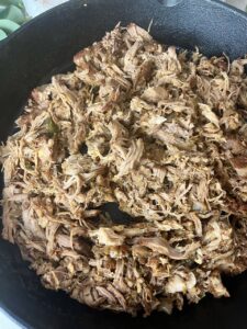 Browning pork