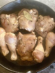 Marinade the chicken at least 20 minutes.