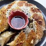 Gyoza with chili oil