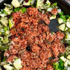 Adding Italian Sausage to the Stuffing