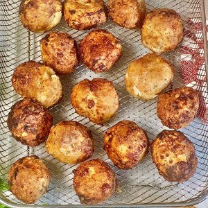 air fry turkey meatballs