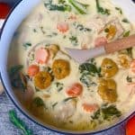 Creamy Pumpkin Gnocchi Soup with Leftovers Turkey