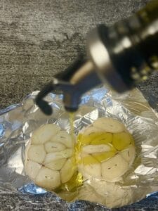 Roasting garlic