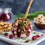cranberry nut goat cheese ball