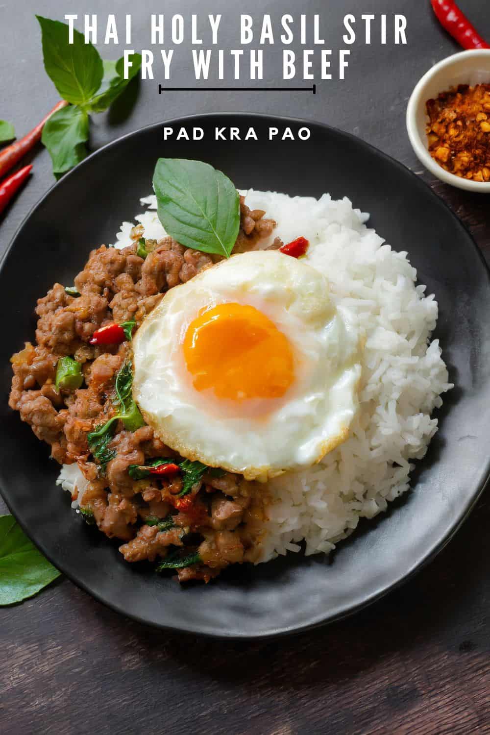 Thai Holy Basil Stir Fry with Beef (Pad Kra Pao) - Sticky Rice Thai Kitchen