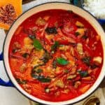 chicken red curry with butternut squash