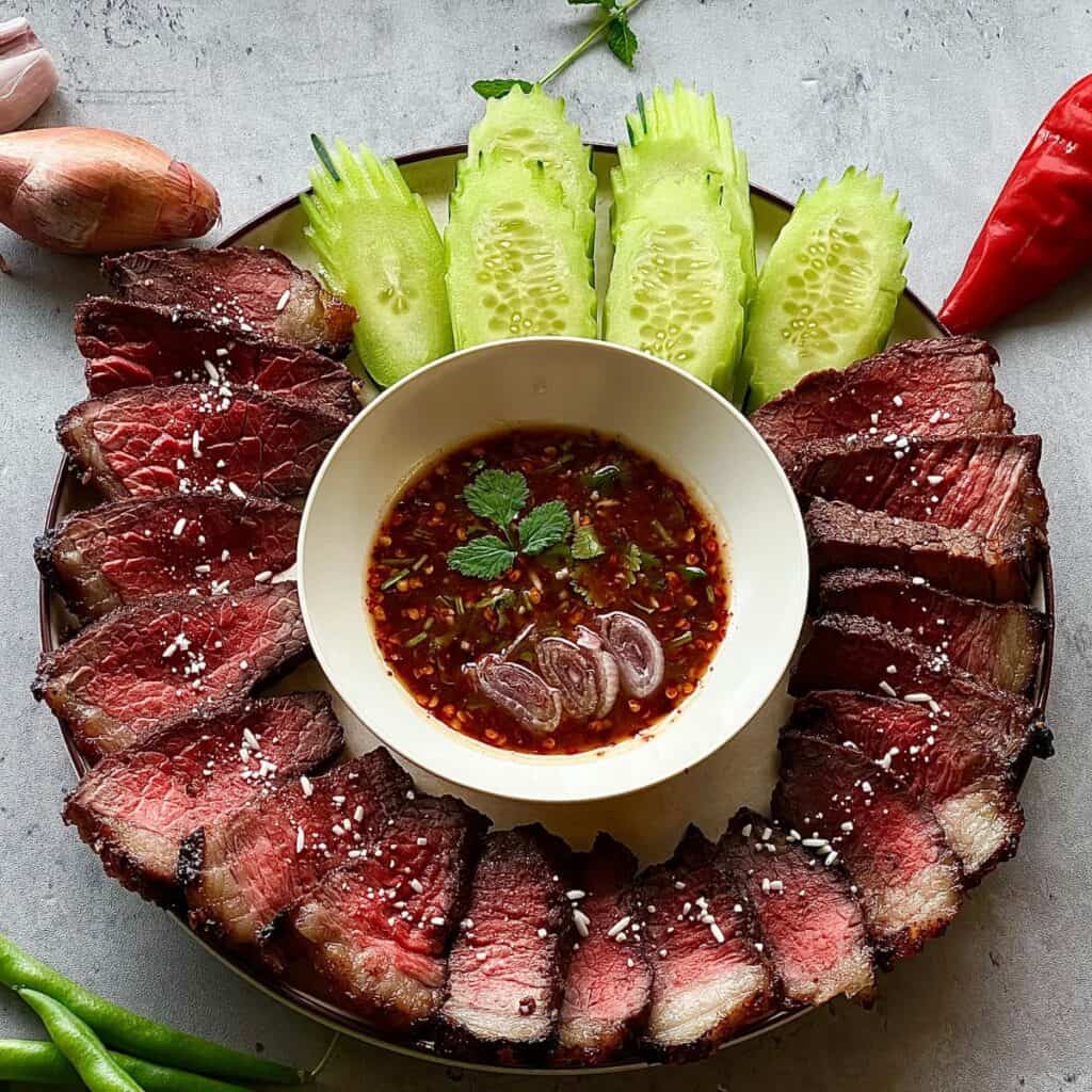 Thai Weeping Tiger Beef with Nam Jim Jaew