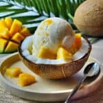 coconut mango ice cream