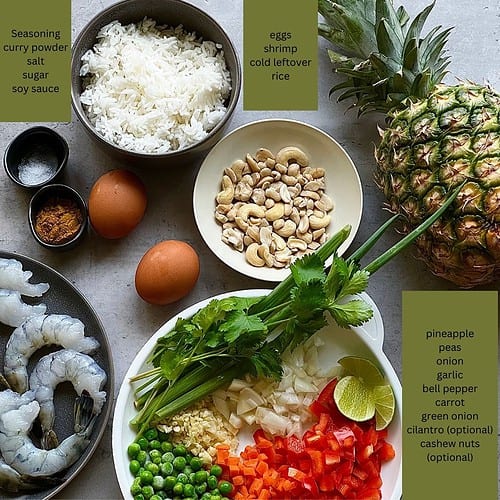 Thai Pineapple Fried Rice - Sticky Rice Thai Kitchen