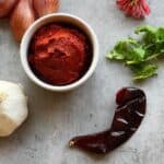 homemade red curry paste