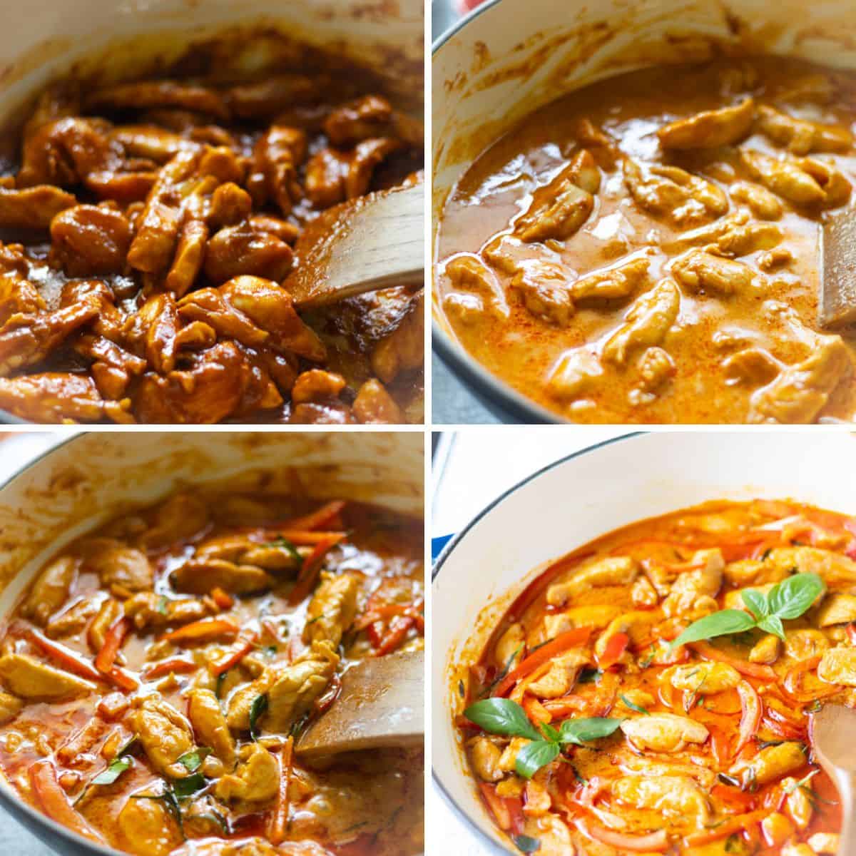 Making Panang Chicken