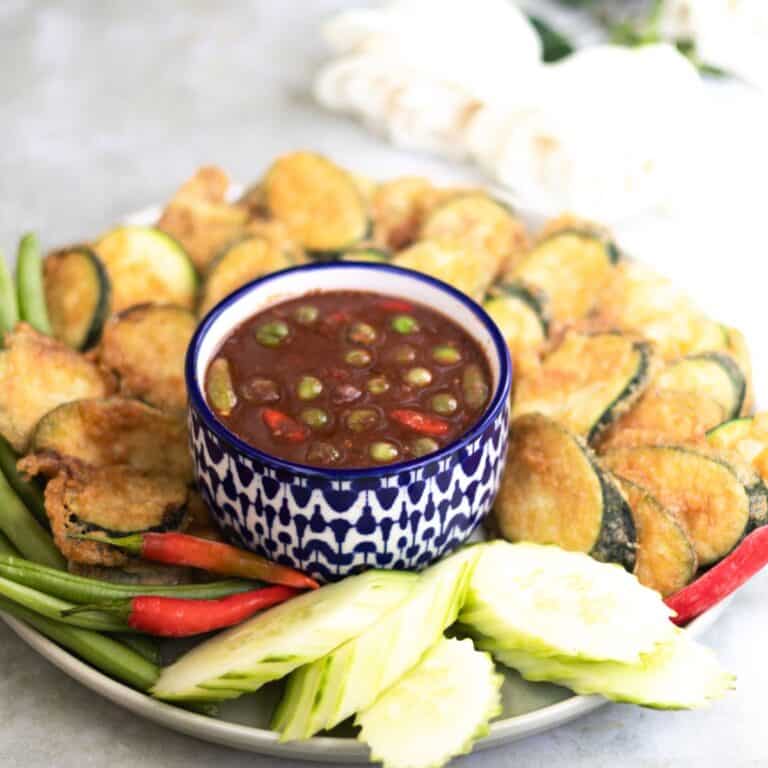 Nam Prik Kapi with vegetables