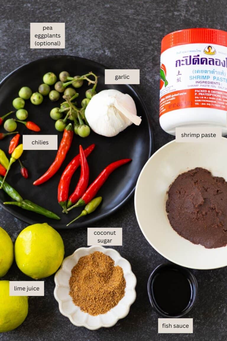 Nam Prik Kapi (Thai Shrimp Paste Dip) - Sticky Rice Thai Kitchen