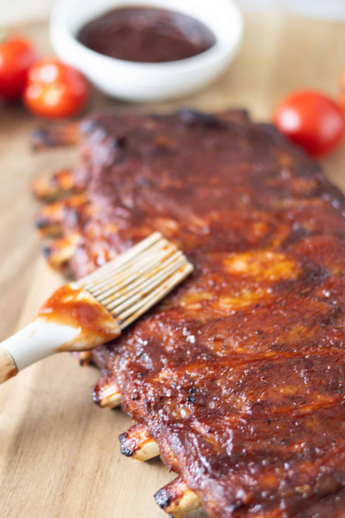 After broiling pork ribs in the oven