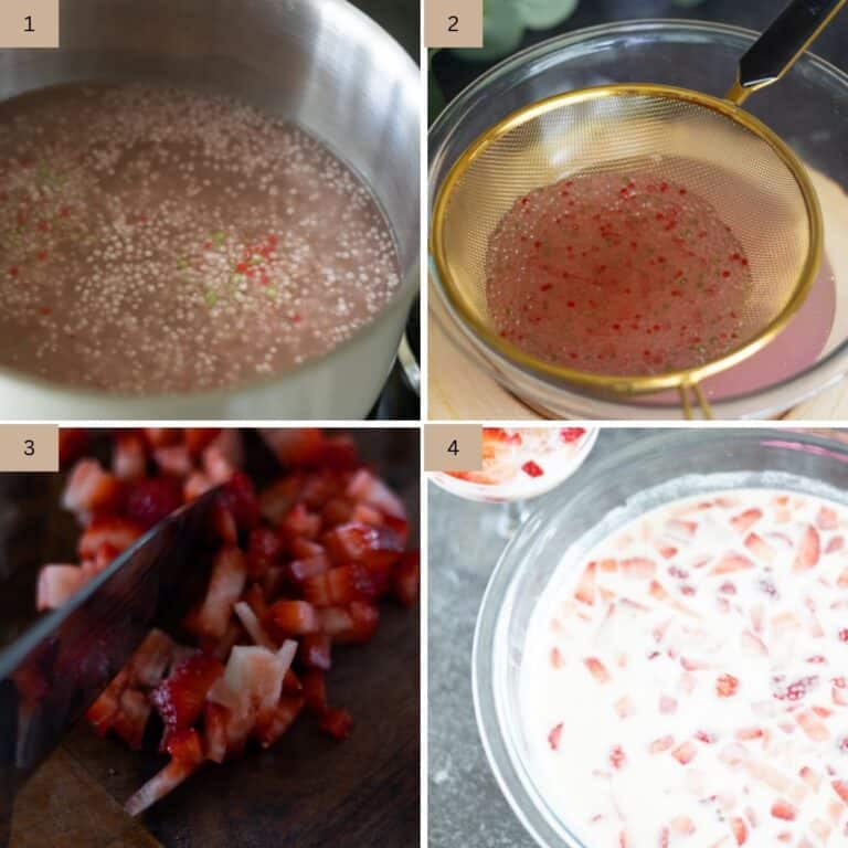 Lychee Sticky Rice Strawberry-Lychee Sago Dessert Recipe - Sticky Rice Thai Kitchen