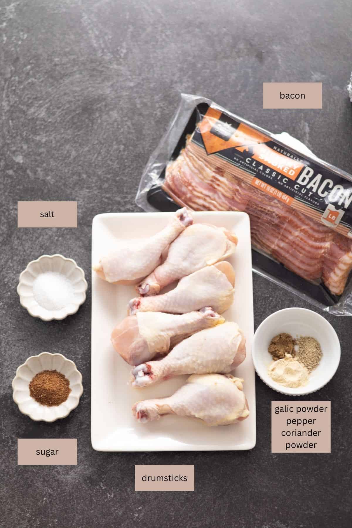 lollipop chicken and seasonings