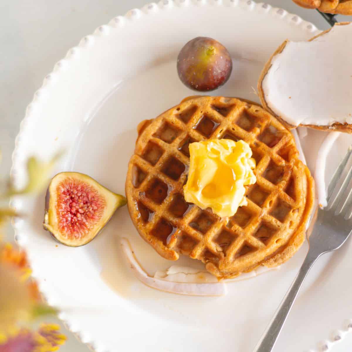 Thai coconut waffles