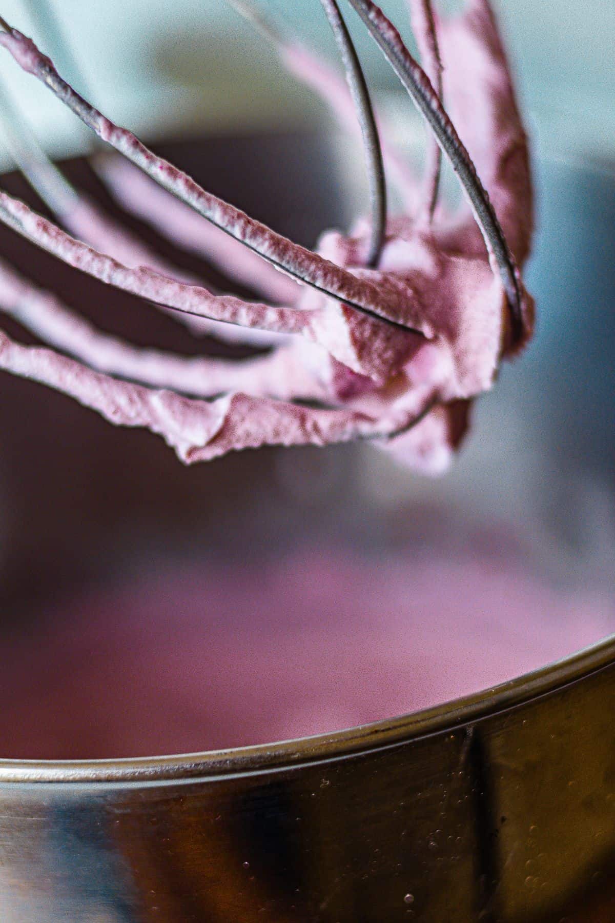 Whisk until soft peaks form