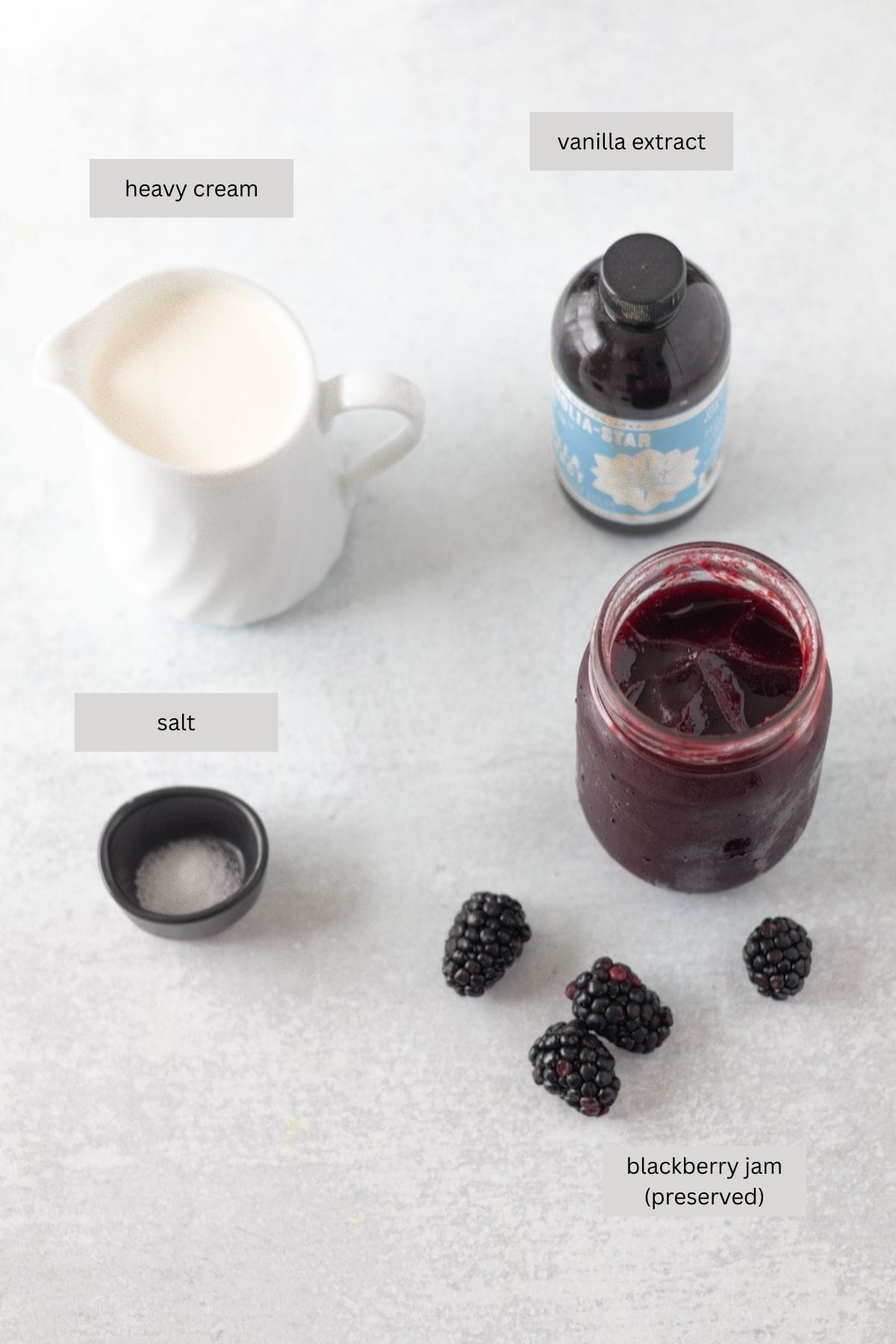 blackberry ice-cream ingredients