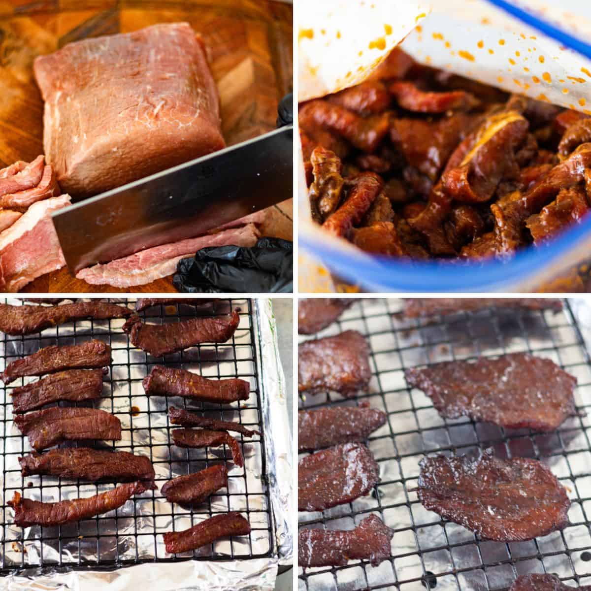 Making Thai Neau Dad Deaw and Neau Haeng