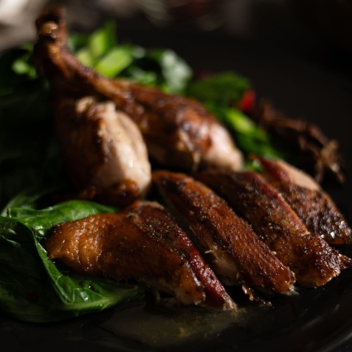 roasted duck with orange sauce